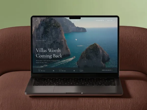 Astarte Villas: ένα website για μια boutique εταιρεία βιλών στη Ζάκυνθο